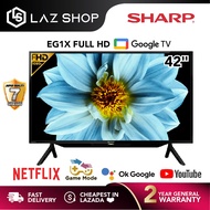 【24H Ship Out】Sharp 42 Inch AQUOS Full HD Google TV 2TC42EG1X | Android TV 42 Inch 2TC42BG1X | Netflix &amp; Youtube | Smart TV Sharp TV Sharp Android TV