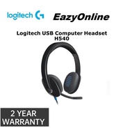 Logitech H540 Wired Headset Stereo Headphone with Noise-Cancelling Microphone USB PC/Mac/Laptop