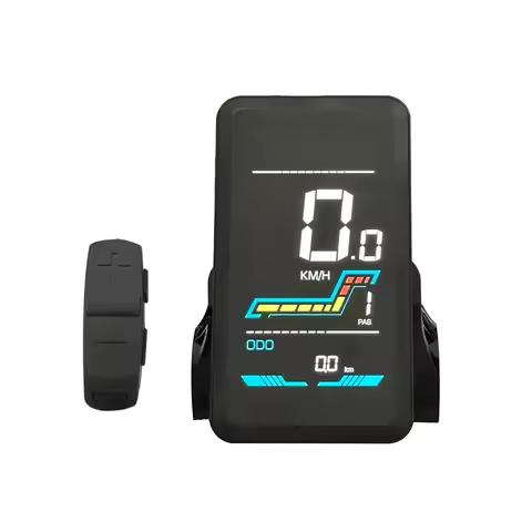 EBike LCD Display Vertical Screen YL91F 5-hole Female Connector Waterproof Bicycle Computer Bike Con