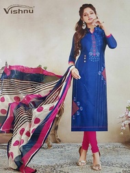 PUNJABI SUIT BANARAS SILK  SOFT FABRIC  096