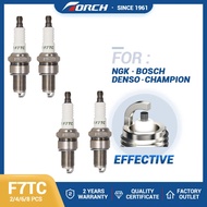 2-8PCS Torch Spark Plug F7TC Replace Candles for BP7ES 412XLS BRISK L14YC DENSO W22EP-U TOYOTA 99098
