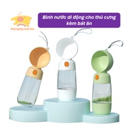 (Hoo Toc) Portable water bottle for pets - High quality travel water bottle for dogs and cats with f