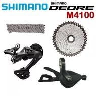 ใหม่ Shimano Deore M4100 M5120 M6000 Groupset 10ความเร็ว M4100 Shifter M4100 11-42T 11-46T Cassette 