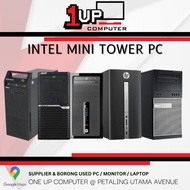 REFURBISHED Dell / HP / LENOVO / ACER Tower Pc Office Pc Set I3 I5 I7 FULL SIZE ATX PC MURAH FULLSET