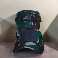 TOPI PET PDL | PEREKAT BESAR | PEREKAT KECIL | ORI | UNTUK PERLENGKAPAN TNI