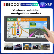 ESSGOO ใหม่ล่าสุดท้องถิ่นฟรีถนนแบบพกพารถนำทาง GPS รถบรรทุก GPS Navigator หน้าจอสัมผัสแบบ Capacitive ขนาด 9 นิ้ว 256M RAM + 8G ROM จัดส่งฟรี