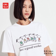 Uniqlo của phụ nữ UT đậu phộng in T-shirt Snoopy ngắn tay 2024 Quần áo trẻ em mới 465716 1