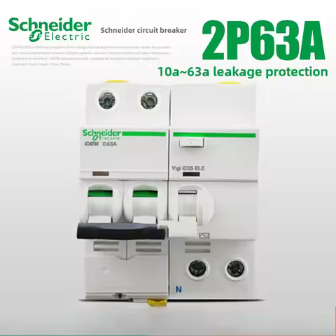 Schneider Electric A9 iC65N Air Circuit Breaker Leakage Main Switch 1P 2P 3P 4P 6/80A for Safe Effic