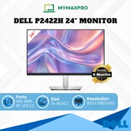 Dell P2422H 24" LED Wide Monitor 24-inch 1920x1080 FHD 1080p VGA HDMI DisplayPort USB 3.2 Gen1 (REFU