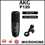 AKG P120การไมโครโฟนแบบเก็บประจุไดอะแฟรมขนาดใหญ่การพากย์การบันทึกการร้องเพลงไมโครโฟนสตรีมสื่อ