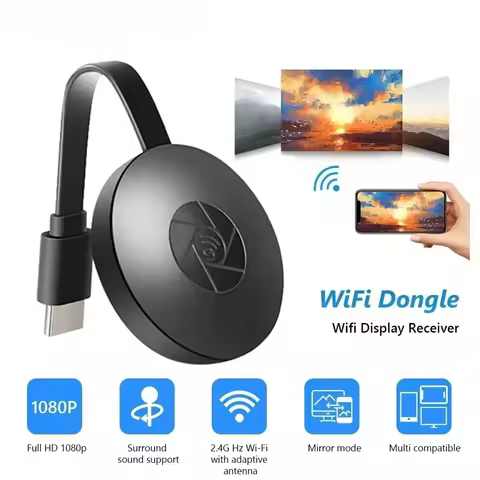 1080P WiFi hdmi Screen Cast Dongle Wireless Display Receiver Miracast Airplay Mirroring Adapter For 