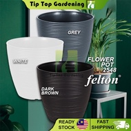 FELTON ROUND FLOWER POT 2548 DIAMETER 33 CM PLASTIC FLOWER POT FOR INDOOR OUTDOOR USE PASU BUNGA