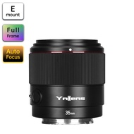 YONGNUO YN35mm F2S DF DSM Large Aperture AF MF 35mm F2 Camera Lens for Sony E-mount Full Frame A7II