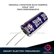 ORIGINAL ELCO 220uF 160V SAMWHA CAPACITOR ELCO 220uF 160VOLT CAPACITOR ELCO SAMWA 220 uF 160 V Elco 