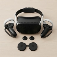 Protective Accessory Kit for Oculus/Meta Quest 2: Silicone Grip Covers, Face Pad & Lens Protector
