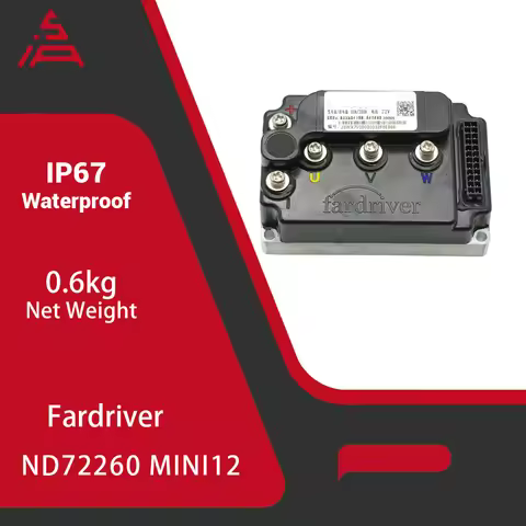 Fardriver ND72260 MiNi12 72V 260A BLDC Hall Sensor Programmable Small Controller For 1500W Electric 