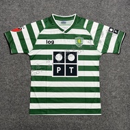 Portuguese Super 03-04 Sporting Lisbon Retro Jersey Home 28th Ronaldo Long Short Sleeve Portuguese S