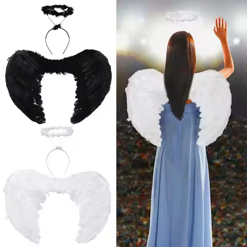 Fashion Feather Feather Wings Black White Red Pink 55x40CM Angel Wings & Halo Wings Fancy Dress Prop