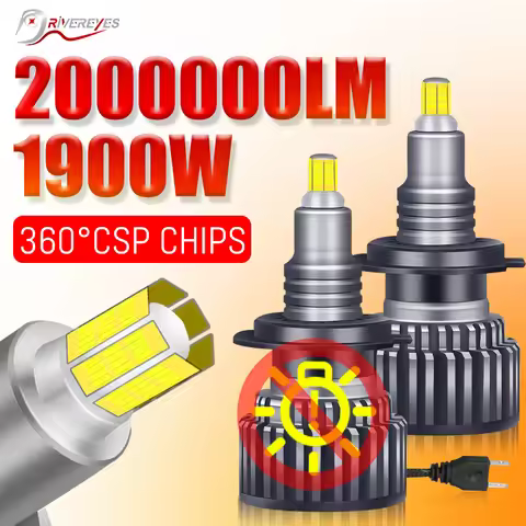 6000K H7 LED H1 H11 9005 9006 880 H27 Car Headlight Bulbs LED Lights For Projector Lenses Car Access