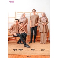 KURTA Sedondon Ayah Anak + Baju Kurung Plain — tema NUDE 💕 Anggun