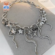 Star Tassel Necklace, Star Chain Necklace, Alloy Pentagram Chain Necklace