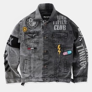 Memphisorigins Denim Ripped Jacket Dead Original Jaket Levis Unisex