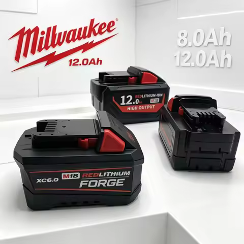 Original Milwaukee M18 XC 18V 8.0Ah 12Ah, for Milwaukee Tools Rechargeable Battery 18V 48-11-2830 07