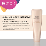 Shiseido Professional Sublimic Aqua Intensive Treatment For Weak, Damaged Hair 250ml