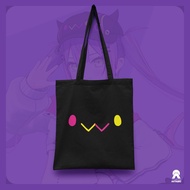 Totebag Towa Tokoyami Bibi Face Hololive Japan Holo JP Canvas Vtuber Antihero Cloth