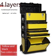 Storage Cabinet 4-Layer Combined Trolley Toolbox Multifunctional Hardware Toolbox Trolley Toolbox Pl