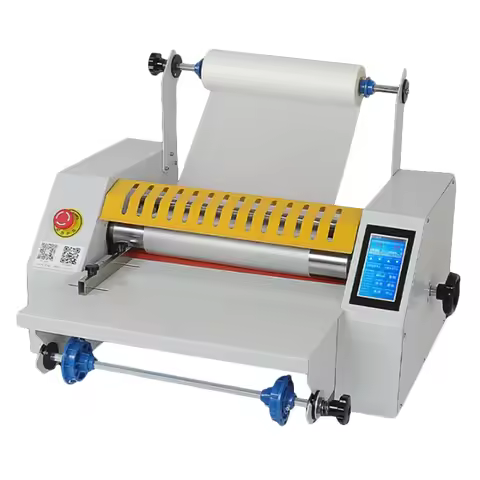 Upgrade Hot Laminating Machine Anti-curling Laminator Photo 440mm Film Width Laminating Machine