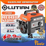 Mytools LUTIAN Gasoline Generator LT1900 Recoil Start 2.9HP 93.5cc | Mesin Penjana Kuasa Enjin Petro