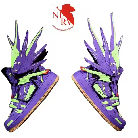 EVA Evangelion Freedom Gundam joint anime high-top shoes board shoes 3D three-dimensional deformatio