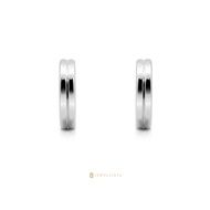 Jewellista ต่างหูกึ่ง Hoop กึ่ง Stud เงินแท้ 925 รุ่น Zaria