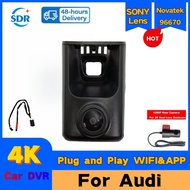 4K 2160P Plug and play Car DVR Video Recorder Dash Cam For Audi a4 b6 b7 b8 a6 c6 c7 c8 a5 a7 With L