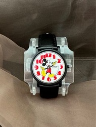 [包郵] 二手 中古 復古 Vintage Pre-owned Lorus Seiko Walt Disney Mickey Mouse watch 復古米奇老鼠手錶 手表 Genuine Leather 皮帶 Lorus quartz Mickey &amp; Friends 女裝手錶 Woman’s Watches