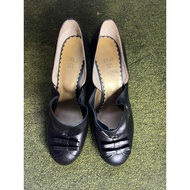 Anna Sui Black Leather Shoes sz 37/6.5-7