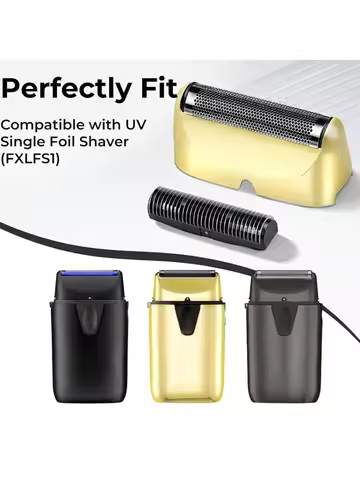 Replacement Foil Cutter Fit with BabylissPRO UV Single Shaver Head & Blade Kit For Babyliss Razor