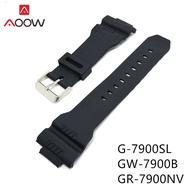 PU Strap Band for Casio G-SHOCK G-7900SL GW-7900B GR-7900NV Men Sport Outdoors Rubber Replacement Br