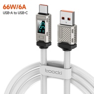 Toocki 100W Type C To Type C LED Digital Displaying Cable Quick Charging Data Wires For Phone Zinc A