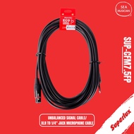 SUPERLUX CFM7.5FP 7.5METRE UNBALANCED SIGNAL CABLE/ XLR TO 1/4" JACK MICROPHONE CABLE 7.5FP