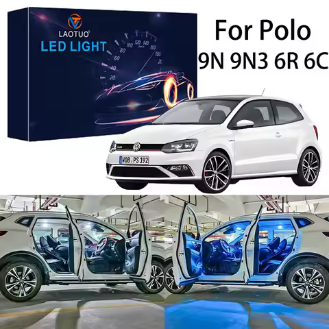 For Volkswagen VW Polo 9N 9N3 6R 6C 2002- 2009 2010 2011 2012 2013 2014 2015 2016 2017 Canbus Car LE