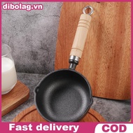 DIBO 12CM Cast Iron Egg Frying Pan With Pour Spout Nonsti Milk Pan Butter Melting Pot Gas Stove Indu