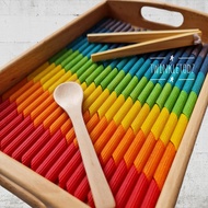 Rainbow Colour Pasta and Learning Resources Tweezer Set for Sensory Play / Customised Party Pack / G