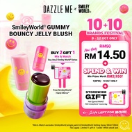 [Limited Edition] DAZZLE ME X SmileyWorld Gummy Bouncy Jelly Blush 12H Lip & Cheek Blusher Highlight