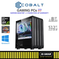 Cobalt Gaming Desktop PC IT17 - Ryzen 5 5500F - GeForce RTX 4060 Super 12GB - 16GB DDR5 RAM - 512GB SSD (2Yrs Pickup)