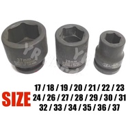 3/4" Impact Box Socket 17mm to 37mm ( 17mm18mm19mm20mm21mm22mm23mm24mm26mm27mm28mm29mm30mm31mm32mm33