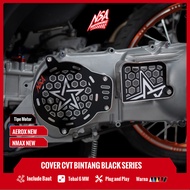Suvh store | NSA COVER CVT BINTANG BLACK SERIES YAMAHA Nmax Aerox CVT COVER Yamaha Motorcycle Access