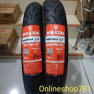 TUBELESS OUTER TIRES 70/90-17 & 80/90-17 MAXXIS VICTRA