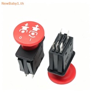 BABYONE Red PTO Push Switch Corrosion Resistant Durable Shell 10A 14VDC Rating for Lawn Mower Home G